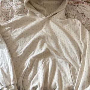 Altar'd State Cream Floral Hoodie